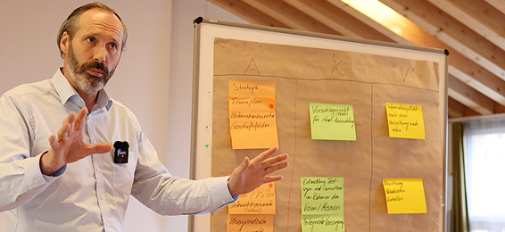 Strategie Workshop Flury Stiftung CEO Oliver Kleinbrod